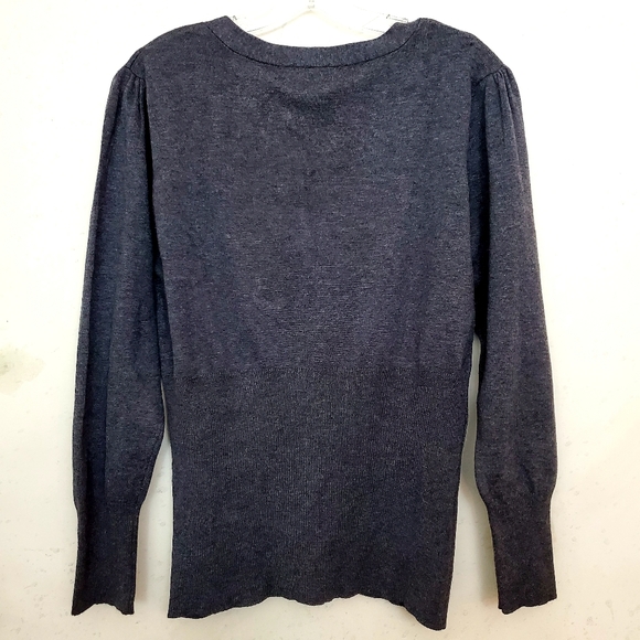 Stephanie Rogers Grey Button Up Cardigan Sz M NWT - Picture 2 of 6